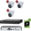 Caméra de sécurité CONECTICPLUS IP POE 3 caméras dôme 5MP  30 jours