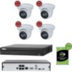 Caméra de sécurité CONECTICPLUS IP POE 4 caméras dôme 5MP  20 jours