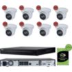 Caméra de sécurité CONECTICPLUS IP POE 8 caméras dôme 5MP  30 jours