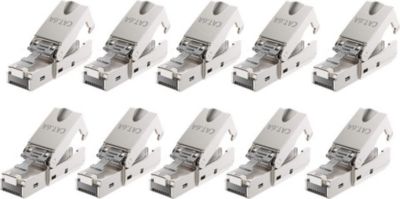 KOMELEC Connecteur RJ45 Cat6 câble monobrin (10)