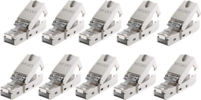  KOMELEC Connecteur RJ45 Cat6 câble monobrin (10) KOMELEC Connecteur RJ45 Cat6 câble monobrin (10)