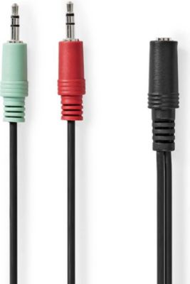 Adaptateur Jack KOMELEC Séparateur casque et micro pour jack 3.5