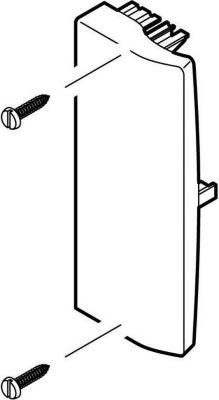 PLANETE DOMOTIQUE Embout goulotte PW 100x50 LOGIX 45.