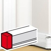  LEGRAND Embout  50x180 de goulotte gauche LEGRAND Embout  50x180 de goulotte gauche