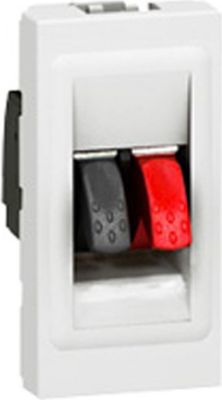 LEGRAND Prise murale haut-parleur 22.5X45