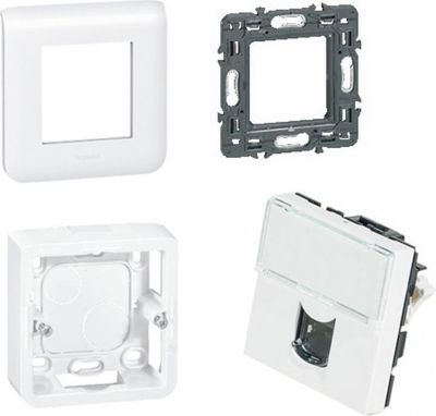 Prise murale LEGRAND Kit de 1 prise murale LEGRAND RJ45 Cat 6 Prise murale LEGRAND Kit de 1 prise murale LEGRAND RJ45 Cat 6