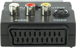 Adaptateur péritel/RCA KOMELEC Adaptateur péritel femelle Svidéo + 3