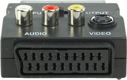 Adaptateur péritel/RCA KOMELEC Adaptateur péritel femelle Svidéo + 3 Adaptateur péritel/RCA KOMELEC Adaptateur péritel femelle Svidéo + 3