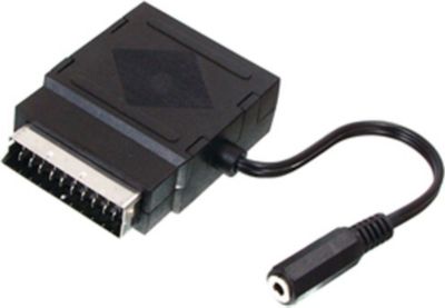 Adaptateur péritel/Jack KOMELEC Adaptateur Péritel mâle vers Jack 3.5