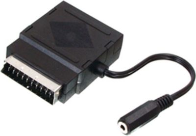 Adaptateur péritel/Jack KOMELEC Adaptateur Péritel mâle vers Jack 3.5