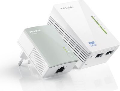 CPL Filaire TP-LINK Kit de 2 CPL 500Mbps WiFi N TLWPA4220KIT