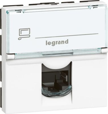 Prise murale LEGRAND Prise murale RJ45 Cat6 LEGRAND 45X45 FTP
