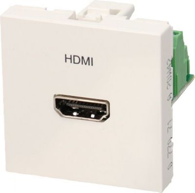 KONEX Plaque murale HDMI avec port HDMI haute vitesse plaqué or (compatible  Ethernet) (double) 