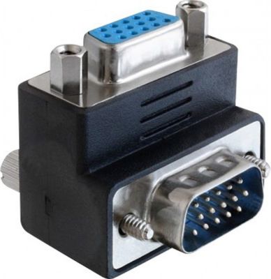 Adaptateur VGA KOMELEC Adaptateur VGA mâle femelle coudé bas