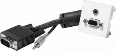 KOMELEC Prise murale VGA + jack 3.5 (par 2) 5m