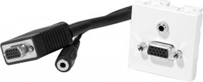 KOMELEC Prise murale VGA + audio (jack 3.5) 10m