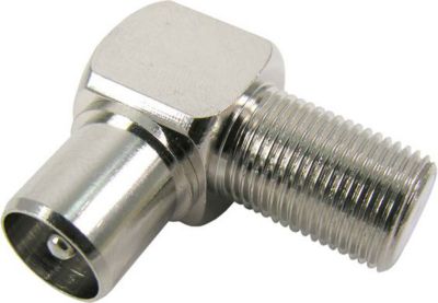 Adaptateur antenne TV KOMELEC Adaptateur antenne type F - antenne mâle