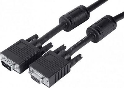 Câble VGA KOMELEC Rallonge VGA prémium avec ferrites 3m Câble VGA KOMELEC Rallonge VGA prémium avec ferrites 3m