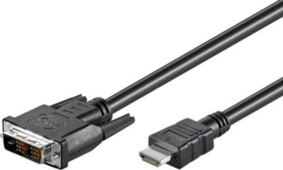 Câble HDMI / DVI KOMELEC Câble DVI HDMI 1.80m Câble HDMI / DVI KOMELEC Câble DVI HDMI 1.80m