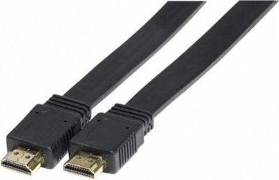 Câble HDMI KOMELEC Câble HDMI HighSpeed plat 3m noir