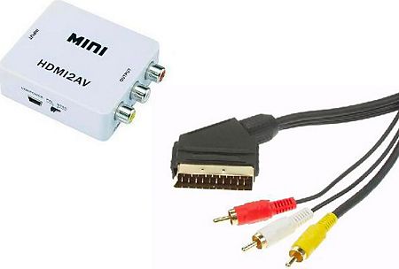 Convertisseur HDMI vers Péritel et RCA noir => Livraison 3h