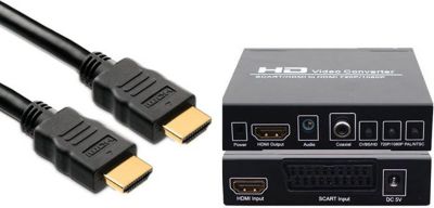 Convertisseur péritel/HDMI KOMELEC Convertisseur Péritel vers HDMI Convertisseur péritel/HDMI KOMELEC Convertisseur Péritel vers HDMI
