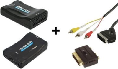 Câble HDMI KOMELEC Convertisseur HDMI-Péritel noir (