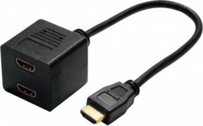  KOMELEC Splitter HDMI male 2 HDMI femelles 0.15m KOMELEC Splitter HDMI male 2 HDMI femelles 0.15m
