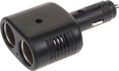 Adaptateur prise KOMELEC Multiprise allume-cigare avec 2 entrées