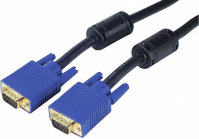 Câble VGA KOMELEC Câble VGA 1.80m noir or