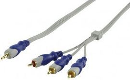 Câble Jack KOMELEC Câble audio vidéo jack 3.5 mâle 3 RCA Câble Jack KOMELEC Câble audio vidéo jack 3.5 mâle 3 RCA