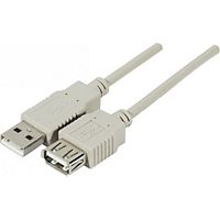 Câble USB CONECTICPLUS Rallonge USB 2.0 beige 5m