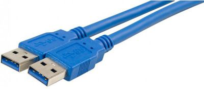 Câble USB KOMELEC Câble USB 3.0 mâle mâle bleu 1.80m