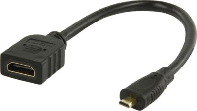 Adaptateur HDMI/Micro HDMI KOMELEC Câble micro HDMI mâle HDMI femelle 0.10m Adaptateur HDMI/Micro HDMI KOMELEC Câble micro HDMI mâle HDMI femelle 0.10m