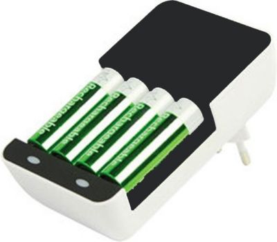 Chargeur secteur KOMELEC Chargeur de piles rechargeables AA / AAA