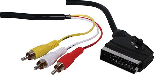 Câble Péritel - RCA avec interrupteur