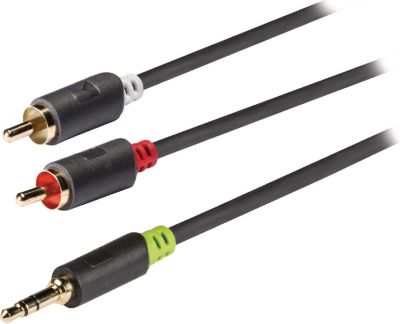 Câble Jack KOMELEC Câble jack 3.5-2 RCA gold 1m
