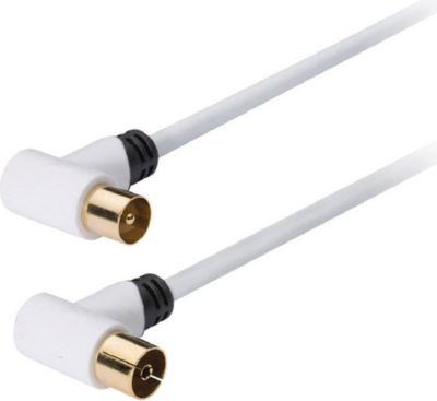 Câble antenne TV KOMELEC Câble antenne TV coudé 5m