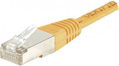 Câble Ethernet KOMELEC Câble RJ45 Cat6 blindé orange 5 mètres