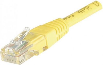 Câble Ethernet KOMELEC Câble Ethernet Cat 6 7m non Blindé jaune Câble Ethernet KOMELEC Câble Ethernet Cat 6 7m non Blindé jaune