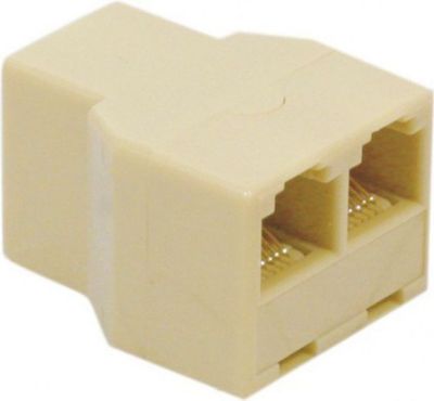 Adaptateur Ethernet KOMELEC Adaptateur RJ12 Femelles F/F/F