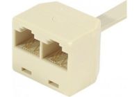 CONECTICPLUS Adaptateur Ethernet RJ45 mâle vers 2 x