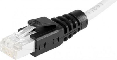 Câble Ethernet KOMELEC 10 manchons RJ45 clipsable noir