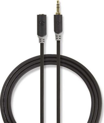 TNP Rallonge Jack Mono 3,5 mm, Rallonge câble Jack Audio, mâle vers Femelle  - 1m, rallonge Casque Audio TS, adapteur pour Port Mini Jack, connecteur