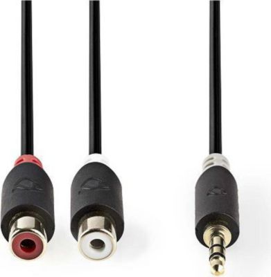 Câble Jack KOMELEC Câble jack 3.5 mâle-2 RCA femelle
