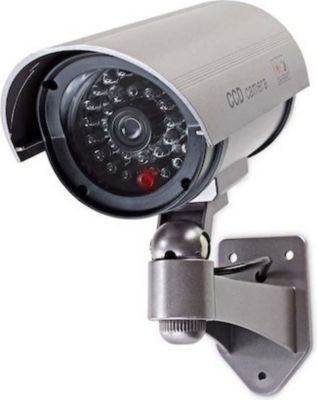 Caméra de sécurité KOMELEC Caméra factice de surveillance IP44 Caméra de sécurité KOMELEC Caméra factice de surveillance IP44
