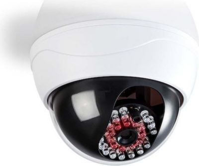Caméra de sécurité KOMELEC Caméra factice dôme de surveillance IP44