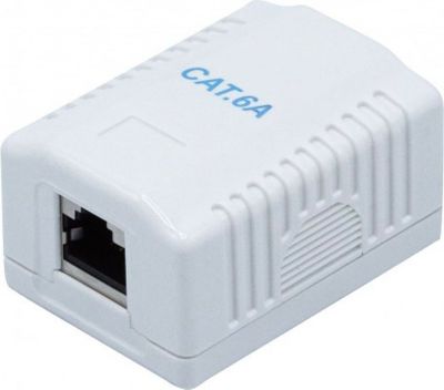 Prise murale KOMELEC Boitier mural RJ45 1 port Cat 6a STP