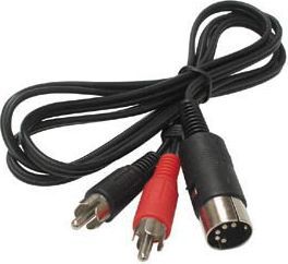  KOMELEC Câble din 5 mâle-2 RCA mâle 1.20m KOMELEC Câble din 5 mâle-2 RCA mâle 1.20m