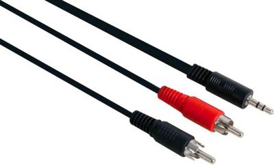 Jack 3,5 / RCA KOMELEC Câble jack 3.5 vers 2 RCA mâle 1.50 m